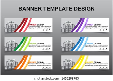 Set of Modern Banners Background. Creative Header Templates - Vector