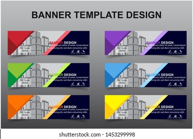 Set of Modern Banners Background. Creative Header Templates - Vector