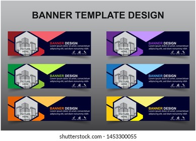 Set of Modern Banners Background. Creative Header Templates - Vector