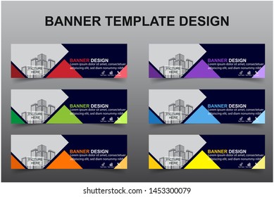 Set of Modern Banners Background. Creative Header Templates - Vector