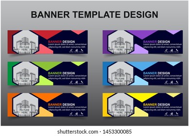 Set of Modern Banners Background. Creative Header Templates - Vector
