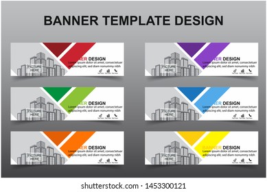 Set of Modern Banners Background. Creative Header Templates - Vector