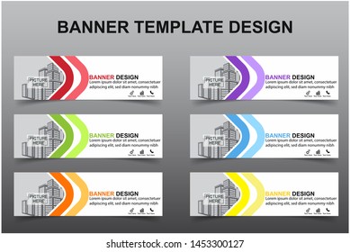 Set of Modern Banners Background. Creative Header Templates - Vector