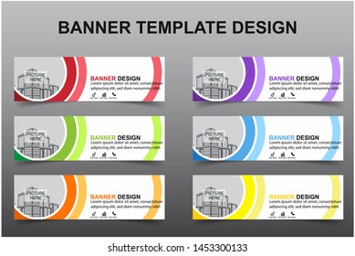 Set of Modern Banners Background. Creative Header Templates - Vector
