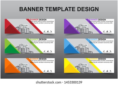 Set of Modern Banners Background. Creative Header Templates - Vector