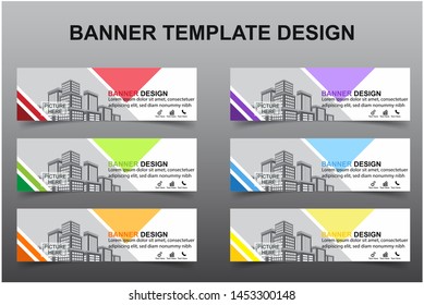 Set of Modern Banners Background. Creative Header Templates - Vector