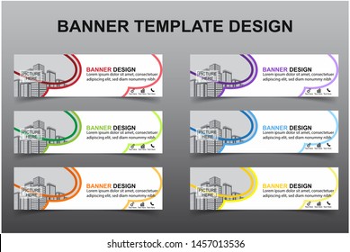 Set of Modern Banners Background. Creative Header Templates - Vector