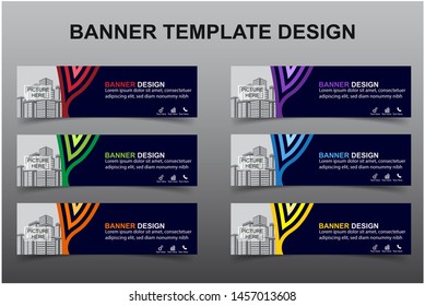 Set of Modern Banners Background. Creative Header Templates - Vector