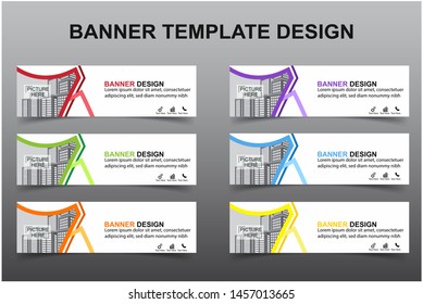 Set of Modern Banners Background. Creative Header Templates - Vector