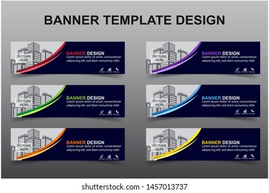 Set of Modern Banners Background. Creative Header Templates - Vector