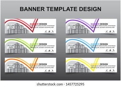 Set of Modern Banners Background. Creative Header Templates - Vector