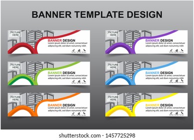 Set of Modern Banners Background. Creative Header Templates - Vector