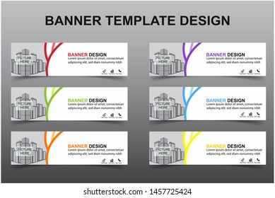 Set of Modern Banners Background. Creative Header Templates - Vector