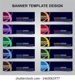 Set of Modern Banners Background. Creative Header Templates - Vector