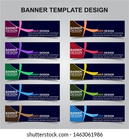 Set of Modern Banners Background. Creative Header Templates - Vector