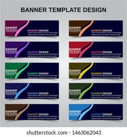 Set of Modern Banners Background. Creative Header Templates - Vector