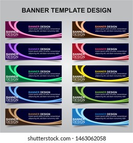 Set of Modern Banners Background. Creative Header Templates - Vector