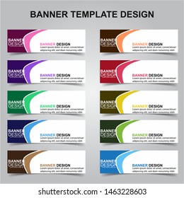 Set of Modern Banners Background. Creative Header Templates - Vector