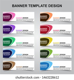 Set of Modern Banners Background. Creative Header Templates - Vector