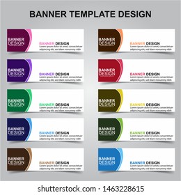 Set of Modern Banners Background. Creative Header Templates - Vector