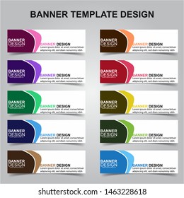 Set of Modern Banners Background. Creative Header Templates - Vector