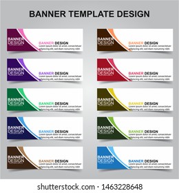 Set of Modern Banners Background. Creative Header Templates - Vector