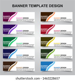 Set of Modern Banners Background. Creative Header Templates - Vector