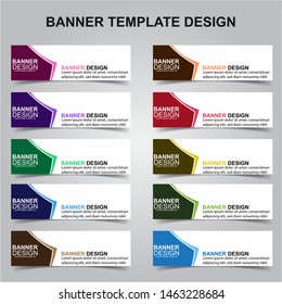 Set of Modern Banners Background. Creative Header Templates - Vector