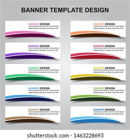 Set of Modern Banners Background. Creative Header Templates - Vector