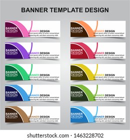 Set of Modern Banners Background. Creative Header Templates - Vector