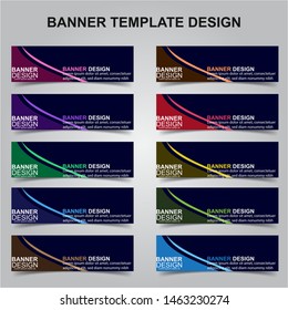 Set of Modern Banners Background. Creative Header Templates - Vector