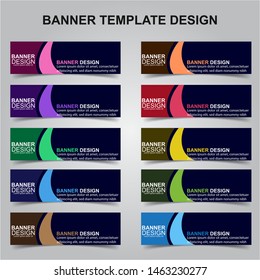 Set of Modern Banners Background. Creative Header Templates - Vector