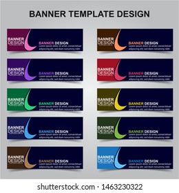 Set of Modern Banners Background. Creative Header Templates - Vector