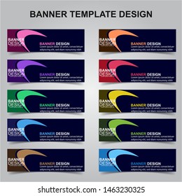 Set of Modern Banners Background. Creative Header Templates - Vector