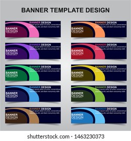 Set of Modern Banners Background. Creative Header Templates - Vector