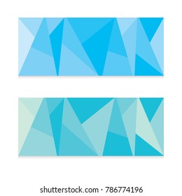 Set of modern banners or backgrounds vector design blue and green colors