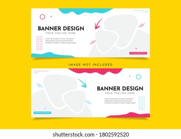 Set modern banners design template.