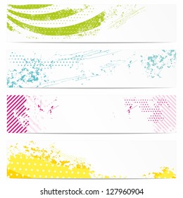 Set of modern banners.Site header.