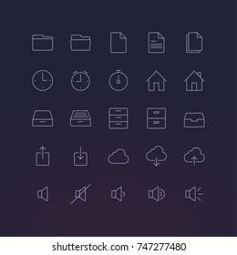 Set of modern beautiful icon pack for web and mobile application