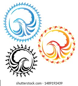 set of modern bird vector and clean logo for flight company or business icon