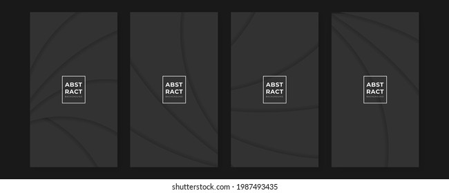 Conjunto de fondo negro y oro moderno abstracto para banner, diseño de presentación, volante, afiche. Ilustración vectorial con concepto corporativo futurista minimalista, línea dorada, estilo de onda