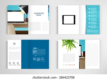 set modern book vector concept. Business graphics brochures design Templates.vector