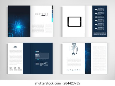 set modern book vector concept. Business graphics brochures design Templates.vector