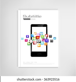 set modern book vector concept. Business graphics brochures design Templates.vector