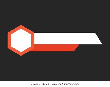 set of an Modern Broadcast Lower Third