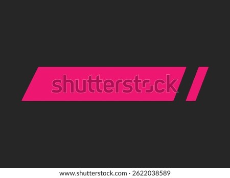 set of an Modern Broadcast Lower Third