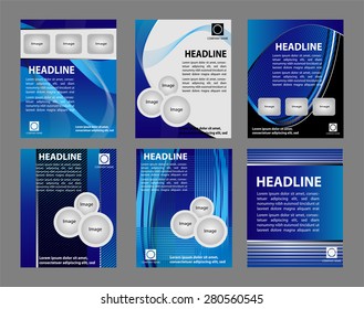 Set of Modern brochure, easy editable 