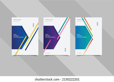 set of modern business cover geometric collection.vector illustration eps 10 