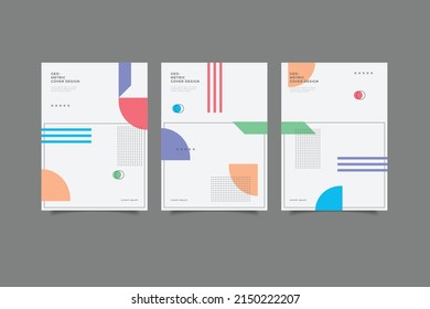 set of modern business cover geometric collection.vector illustration eps 10 