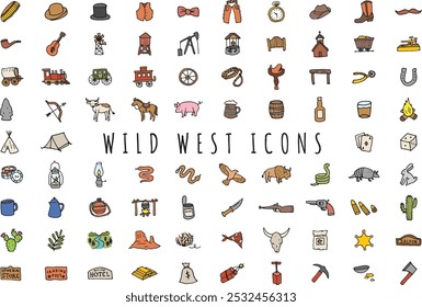 set of modern business icons